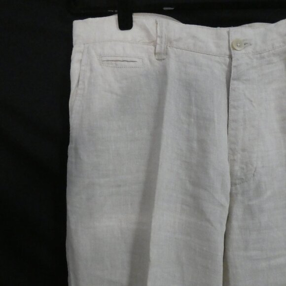 Y2K | OLD NAVY SURPLUS CO. | 36 x 30 | Classic Beige Linen Straight Leg Pants - Picture 3 of 16